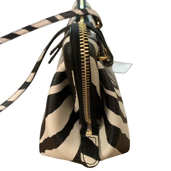 Mansur Gavriel black Mini M Frame Leather Crossbody Bag Zebra NWT - Picture 7 of 12